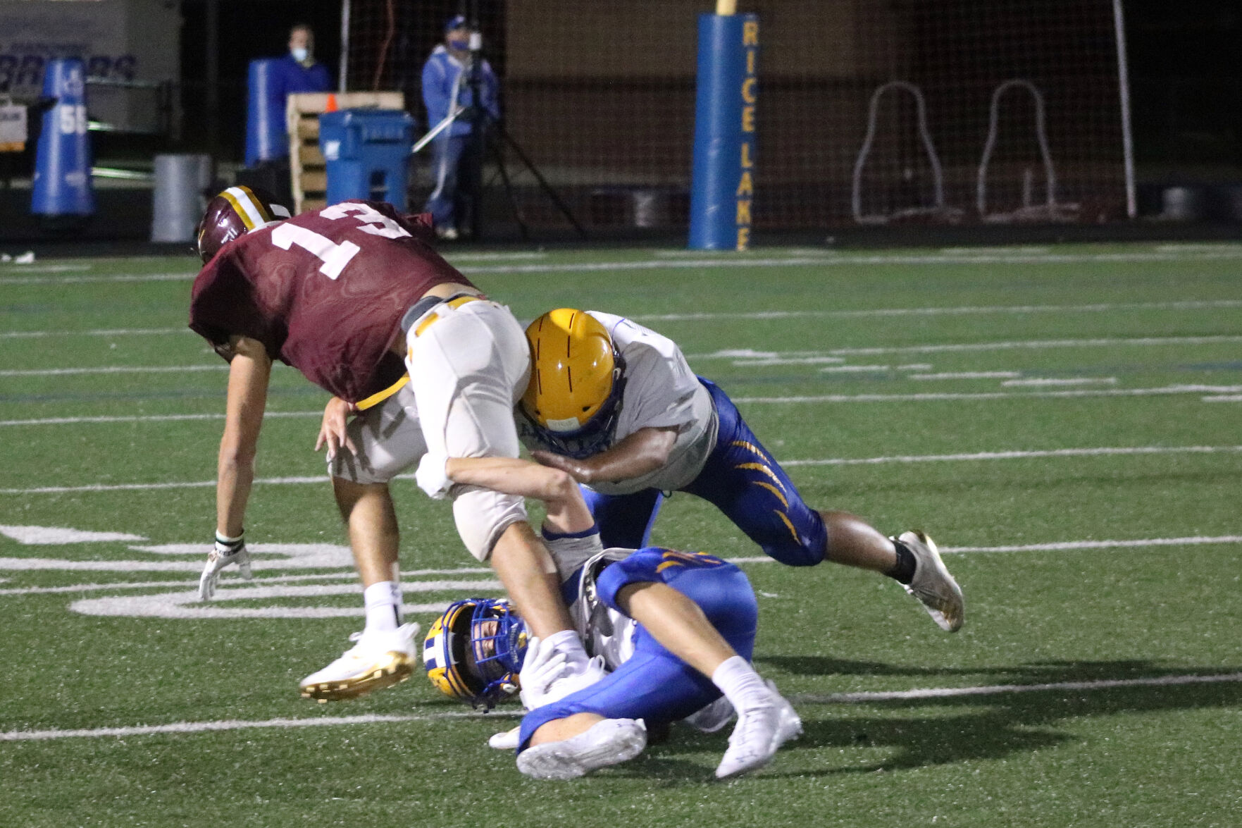 Rice Lake football scrimmage vs. Menomonie 9-18-20